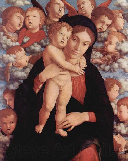 Andrea Mantegna Maria mit Kind und Engeln Spain oil painting art
